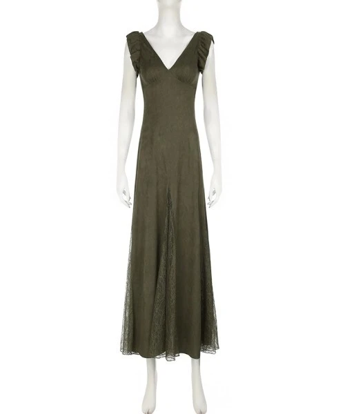 Chestnut brown long skirt 1