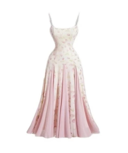 Pink lightweight Maxi Dress 1