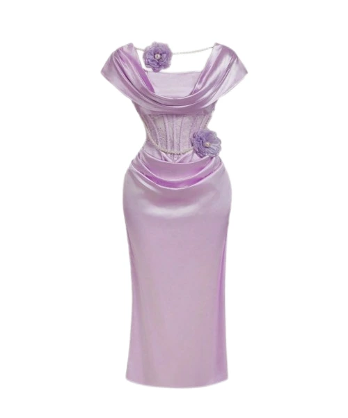 Vintage Style 3D Floral Dress, For Dating New Years Women Outfit Holiday Party Dress Valentine 1