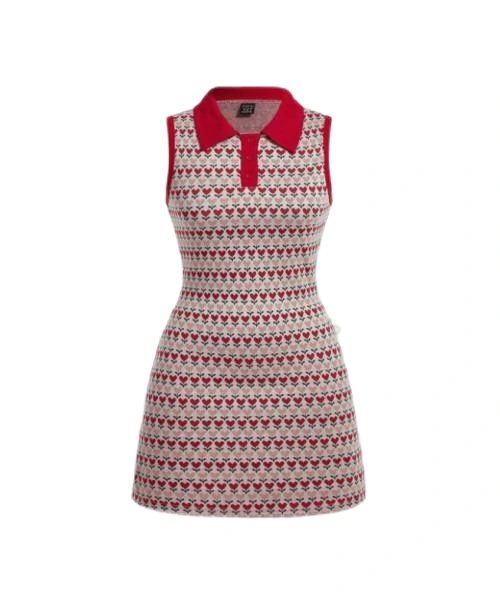 Women'S Floral Printed Button Closure Semi-Placket Bodycon Dress 1