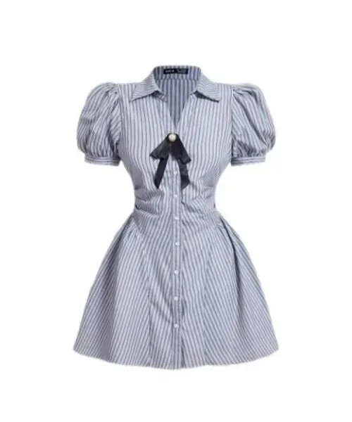Gray Campus Style Casual Dress 1