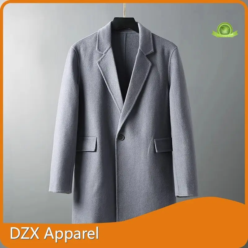 Men's Slim Fit Black Trench Coat for Marketplace Made in China 1