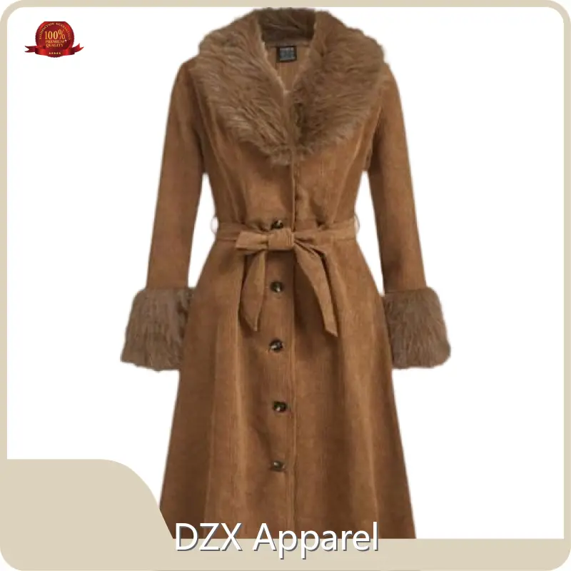 Black Faux Coat Womens Wholesale - DZX Apparel 1
