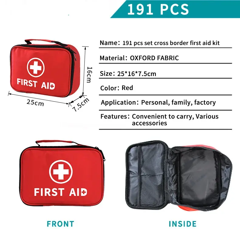 Custom Made Family First Aid Box Price List 7