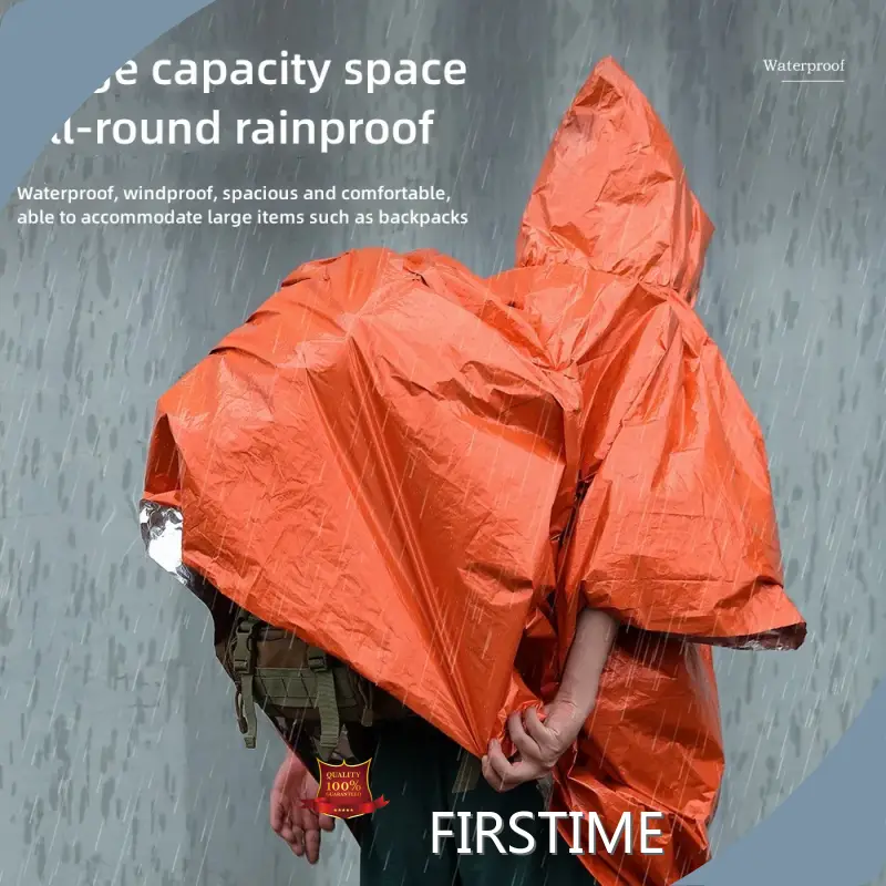 Emergency Raincoat Poncho 100*120CM Firstimecost 1