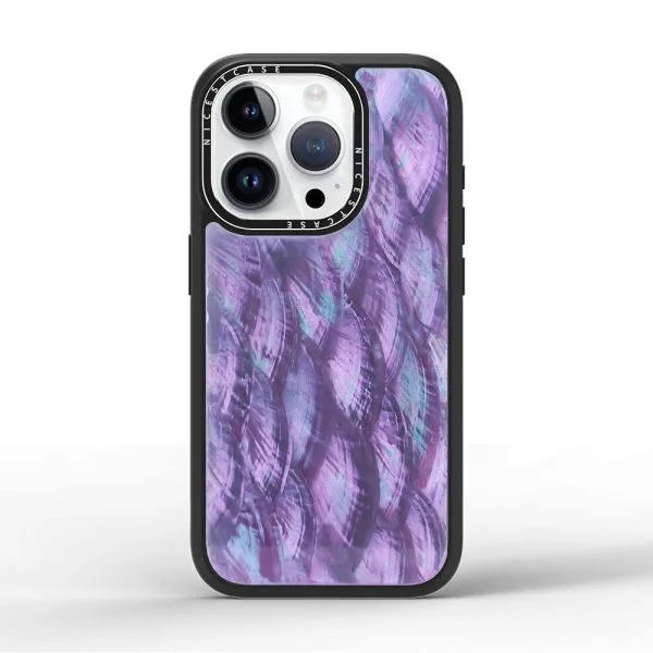 aikusu 3M Shockproof Blue Mother of Pearl Phone Case TPU PC Phone Cases For iPhone 16 15 14 13 Pro Max 1
