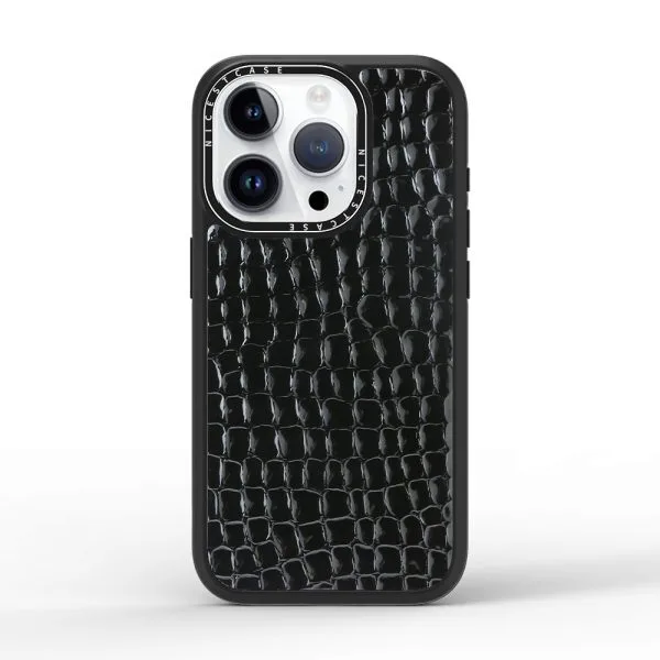 aikusu 3M Anti-impact Crocodile Skin PU Leather Phone Case TPU PC Magnetic Phone Cover For iPhone 16 15 14 13 Pro Max 1