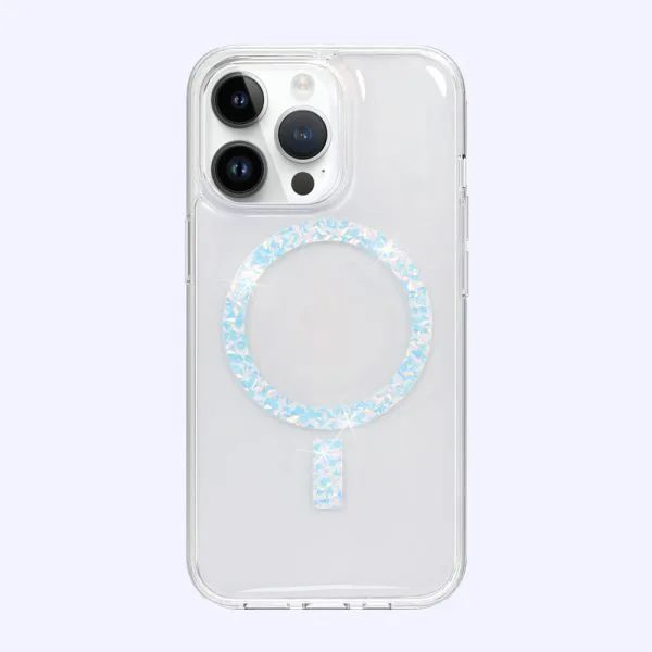 1.5 メートル耐衝撃性 TPU PC クリアグリッター磁気リング電話ケース iPhone 16 15 14 13 12 プロマックス 1