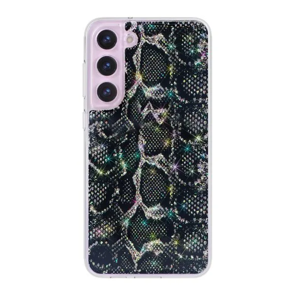 1.5m  Drop Protection Custom UV Printing Snakeskin Glitter Phone Case For Samsung S22 S22Plus S23 S23Plus S24 S24Plus 1