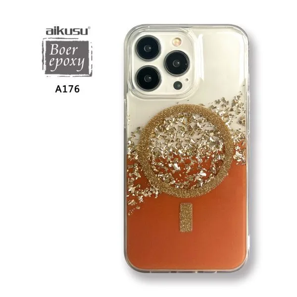 1.5m  Shock TPU PC Glitter Resin Epoxy Magnetic Phone Cases For iPhone 16 15 14 13 12 Pro Max 1