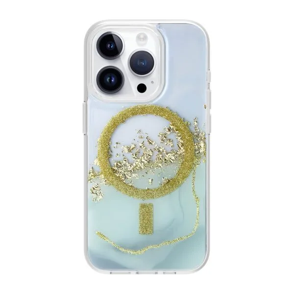 1.5m  Anti-Shock Marble Phone Case TPU PC Glitter Resin Epoxy Magnetic Phone Cases For iPhone 16 15 14 13 12 Pro Max 1