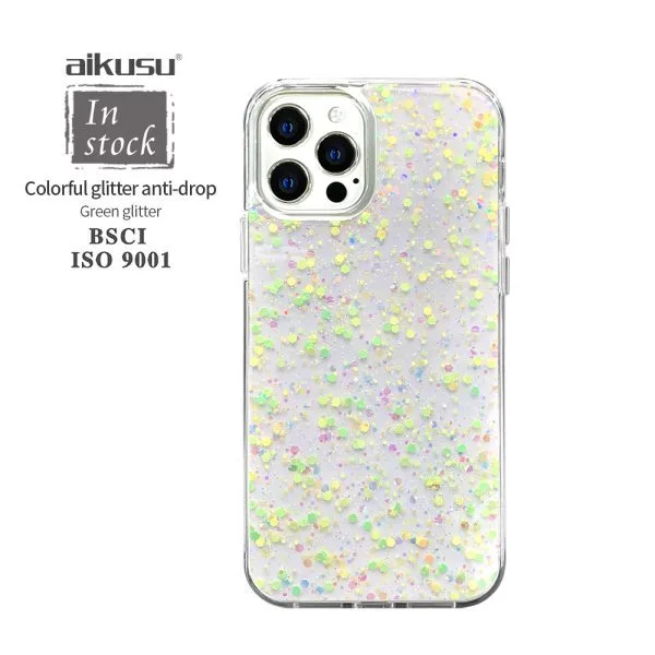 Cajas olográficas del teléfono del brillo de la PC anti-impacto de TPU del 1.5m para el iPhone 16 15 14 13 12 favorable máximo 1