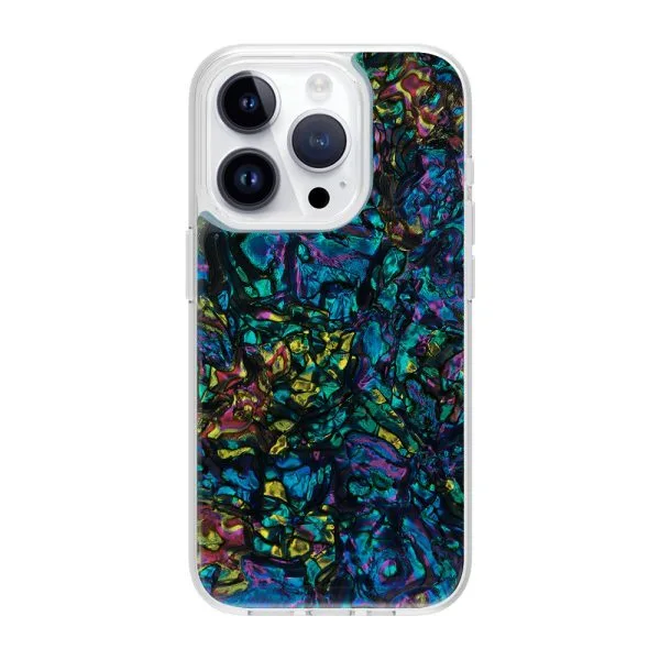1.5 メートル衝撃 TPU PC マザーオブパール樹脂エポキシ電話ケース iPhone 16 15 14 13 12 11 プロマックス 1