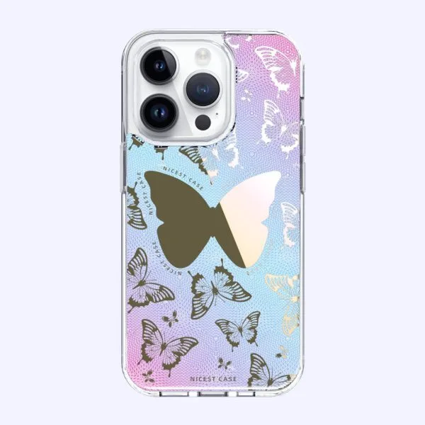 Cajas de teléfono de impresión UV epoxi de resina de espejo de PC TPU antiimpacto de 1,5 m para iPhone 16 15 14 13 12 11 Pro Max 1