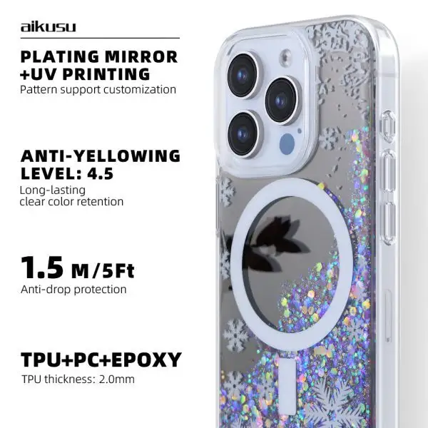 High-Quality Glitter Phone Case Supplier | Aikusu 3
