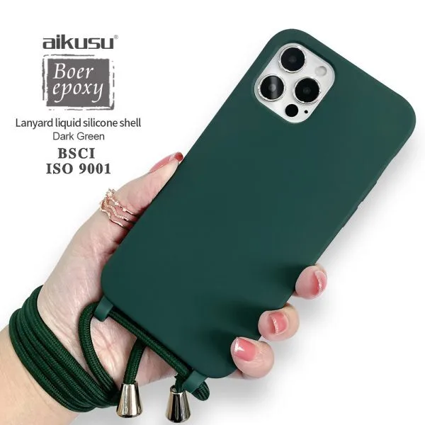 حافظة هاتف من السيليكون مقاومة للصدمات بطول 1.5 متر من مادة TPU PC باللون الرمادي لهواتف iPhone 16 15 14 13 12 Pro Max 1