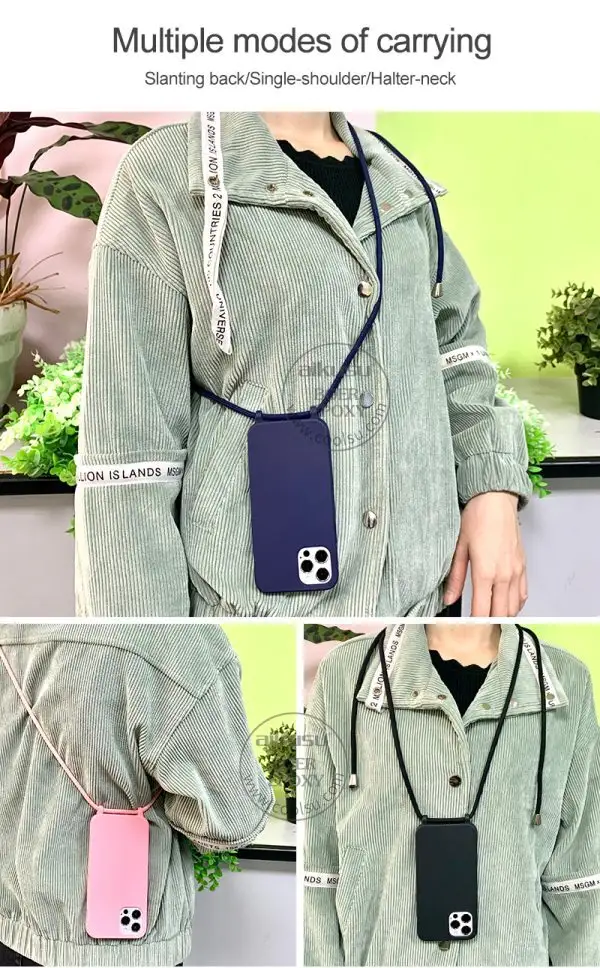 ODM Lanyard Phone Case OPP Bag/Paper Box | Aikusu 5