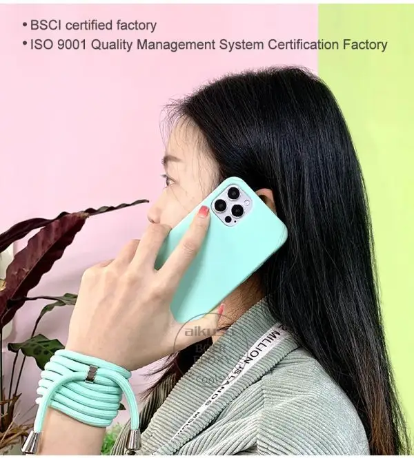 ODM Lanyard Phone Case OPP Bag/Paper Box | Aikusu 6