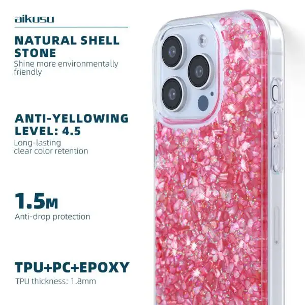 Custom Glitter Phone Case 10pc Per Style Per Model | Aikusu 3