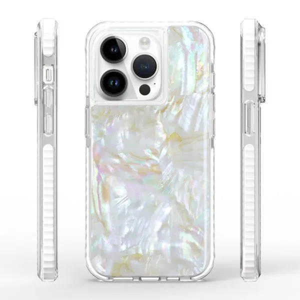 aikusu 5M Shockproof TPU Mother of Pearl Resin Epoxy Phone Cases For iPhone 16 15 14 13 12 Pro Max 1