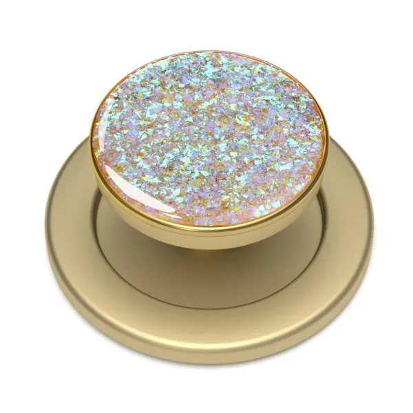 aikusu Design Phone finger Grip 360 Rotational Gold Glitter Magnetic Trendy Phone Grip Socket For iPhone 16 15 14 13 12 1