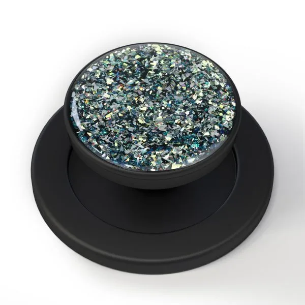 aikusu Personalizzato 360 Rotazionale Nero Glitter Magnetico Alla Moda Presa Del Telefono Presa Per iPhone 16 15 14 13 12 Pro Max 1