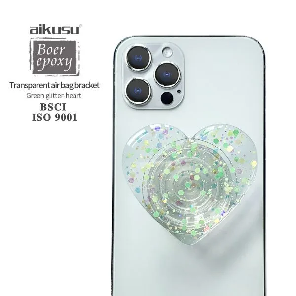 aikusu Design Вращающийся на 360 градусов цветной блестящий чехол для телефона с поп-ручкой для всех мобильных телефонов 1