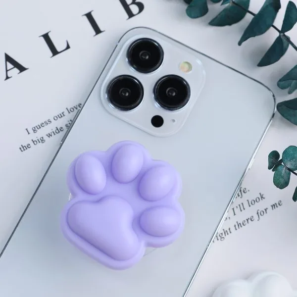 aikusu Custom Вращающаяся на 360 градусов подставка из эпоксидной смолы с кошачьими когтями, синяя ручка для телефона, для всех мобильных телефонов 1