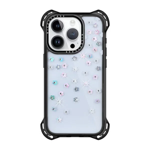 Cajas del teléfono de la PC de TPU del diamante anti-impacto de aikusu 7.5M para el iPhone 16 15 14 13 Pro Max 1