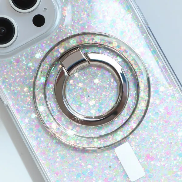 aikusu Custom Silver Магнитная ручка для мобильного телефона Кольцо-держатель складной магнит для Iphone 11 12 13 14 15 16 Pro Max 1