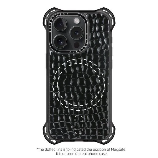 aikusu 7.5M Anti-impact PU Leather Phone cover TPU PC Crocodile Pattern Magnetic Phone Cases For iPhone 16 15 14 13 Pro Max 1