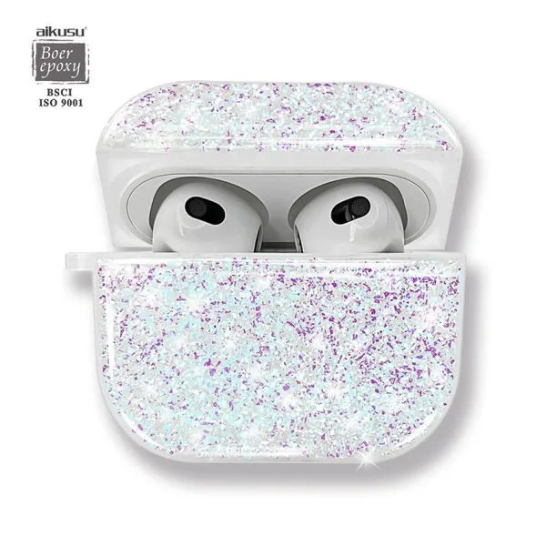 aikusu Design Luxury Girly Cool Bling Glitter Earphone Case For Airpod 1