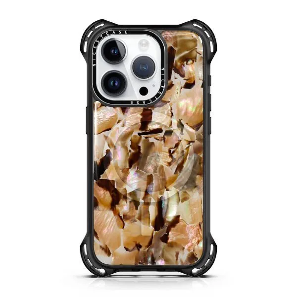 aikusu 7.5M Anti-Shock TPU Magnetic Natural Mother Of Pearl Phone Cases For iPhone 16 15 14 13 Pro Max 1