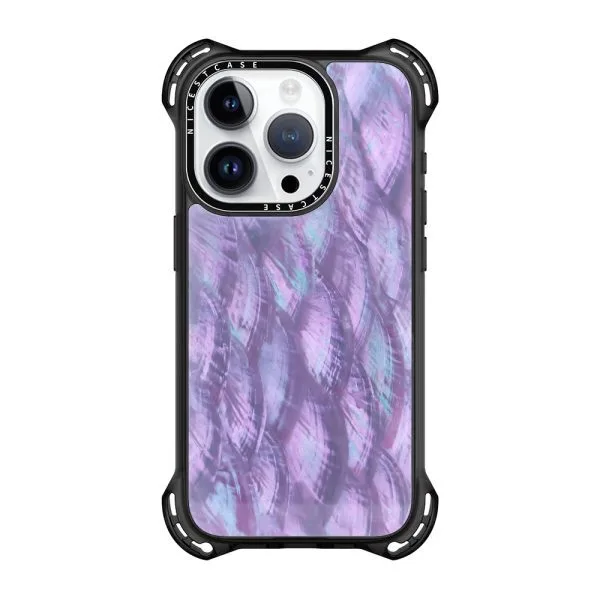 aikusu 7.5M Anti-Shock Mother Of Pearl Purple Color Phone Cases For iPhone 16 15 14 13 Pro Max 1