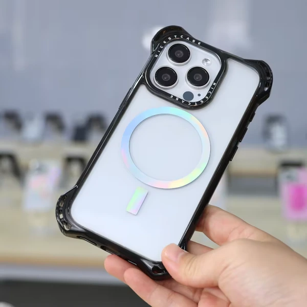 Aikusu 7.5M Shockproof TPU Clear Blank Phone Case Wholesale Custom Magnetic Phone Case for Iphone 16 15 14 13 Pro Max Case-1 9
