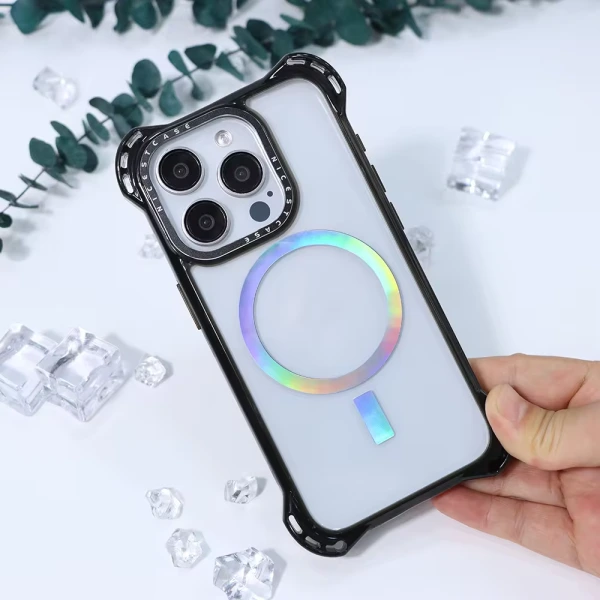 Aikusu 7.5M Shockproof TPU Clear Blank Phone Case Wholesale Custom Magnetic Phone Case for Iphone 16 15 14 13 Pro Max Case-1 10