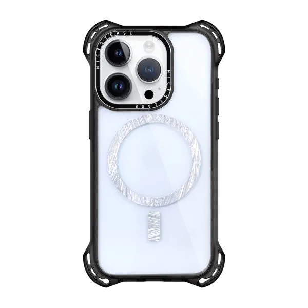 aikusu 7.5M 防震 TPU 透明手機殼客製化彩色磁環手機殼適用於 iPhone 16 15 14 13 Pro Max 1
