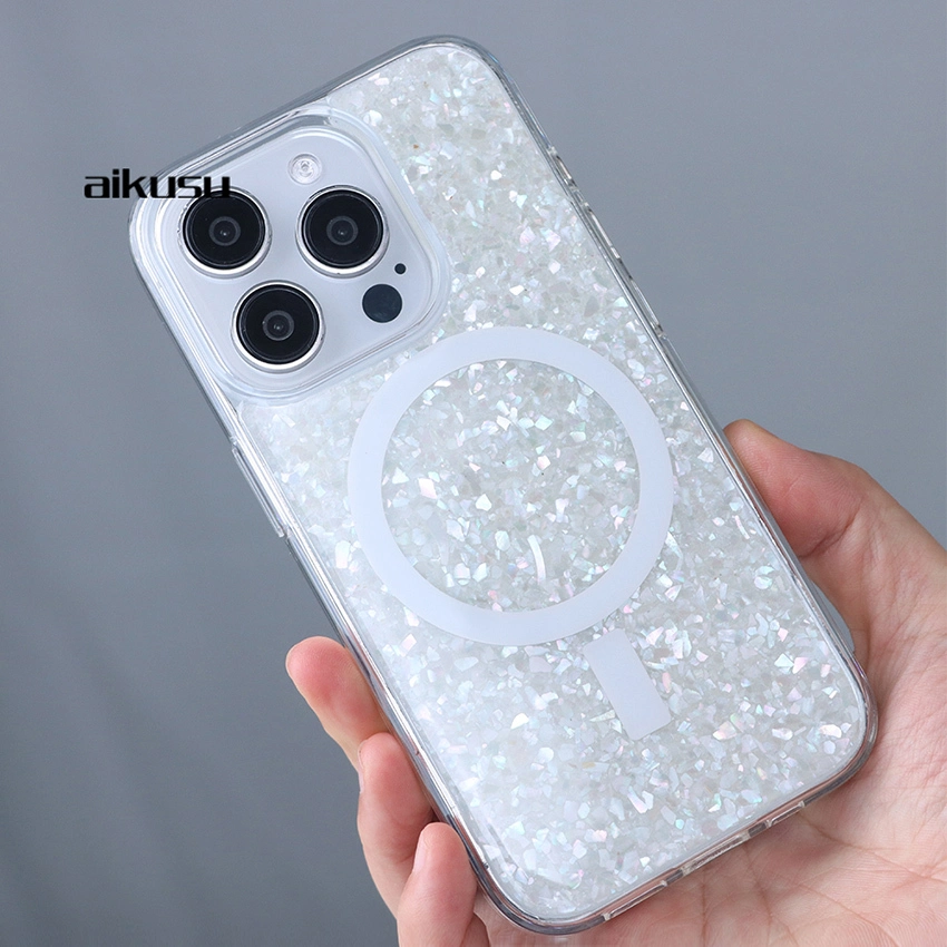 Protective and functional 1.5M anti shock mother of pearl phone case OEM/ODM expert aikusu 1