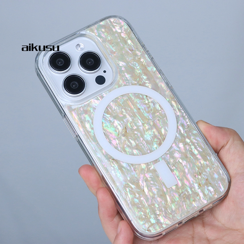 Diverse radiation 1.5M anti shock mother of pearl phone case custom supplier aikusu 1