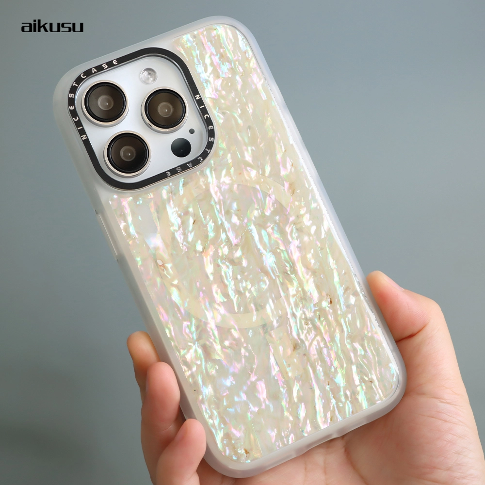 環境に優しい 3M アンチショックマザーオブパール電話ケースカスタマイズ卸売 aikusu 1
