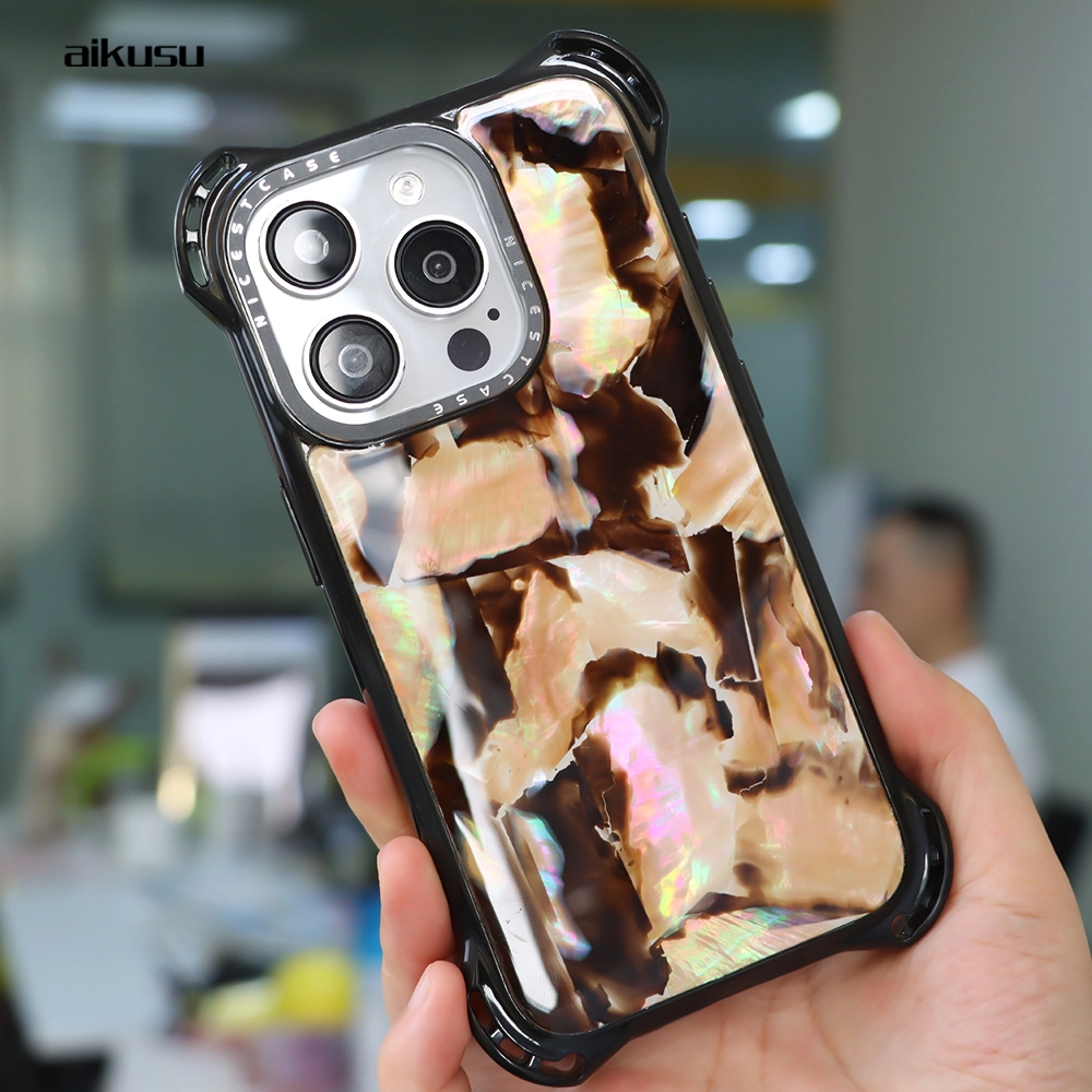 獨特龜甲7.5M防震珍珠母手機殼批發業務批量批量aikusu 1