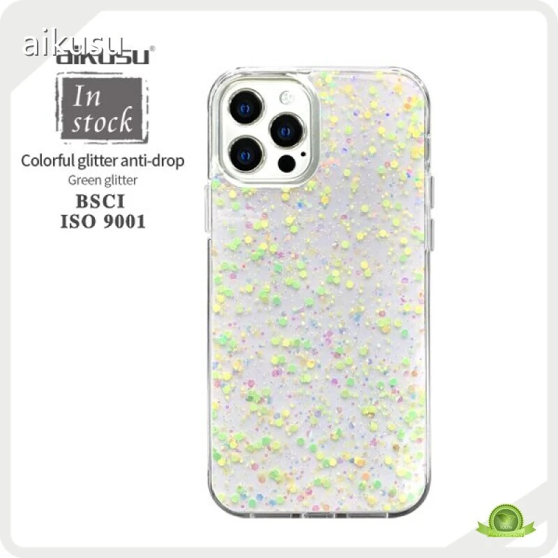 Custom Private Label Glitter Phone Case | Aikusu 1