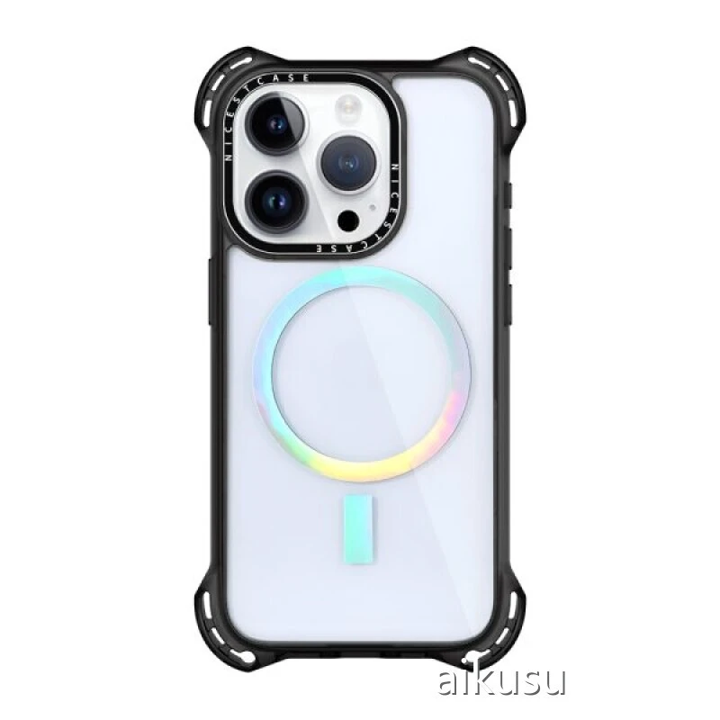 Aikusu 7.5M Shockproof TPU Clear Blank Phone Case Wholesale Custom Magnetic Phone Case for Iphone 16 15 14 13 Pro Max Case-1 1