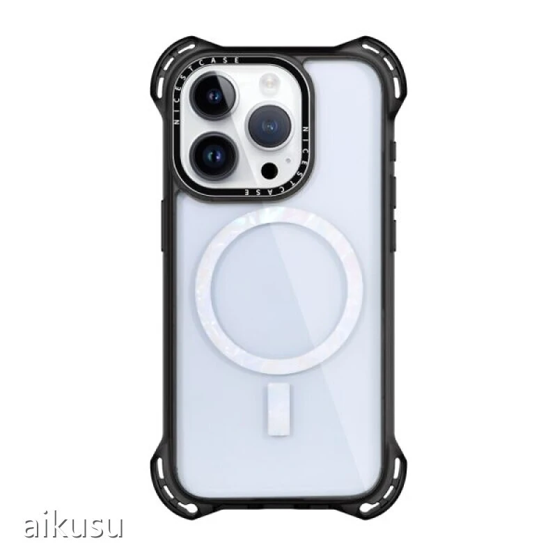 Aikusu 7.5M Impact Transparent Phone Cases Blank Wholesale TPU Magnetic Phone Case Design for IPhone 15 14 13 Pro Max Cases-1 1