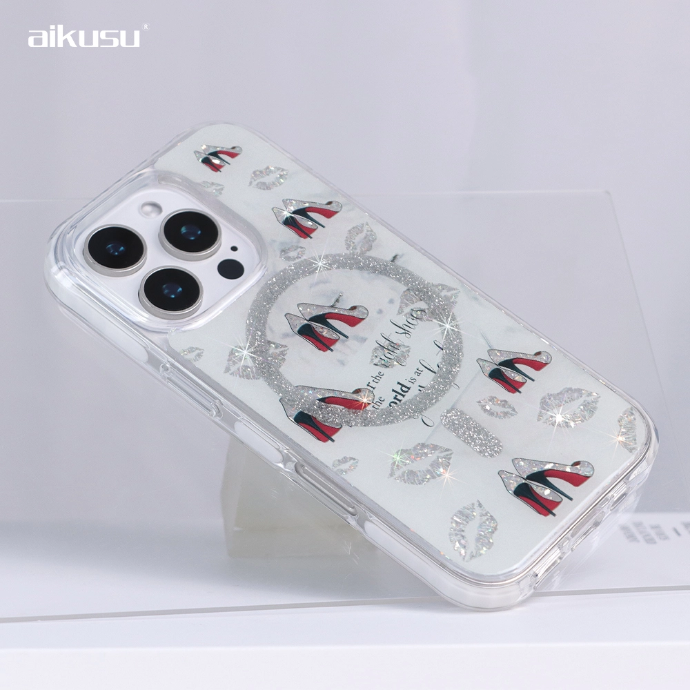aikusu 5M anti shock UV printing glitter resin phone case bulk buy manufacture aikusu 1