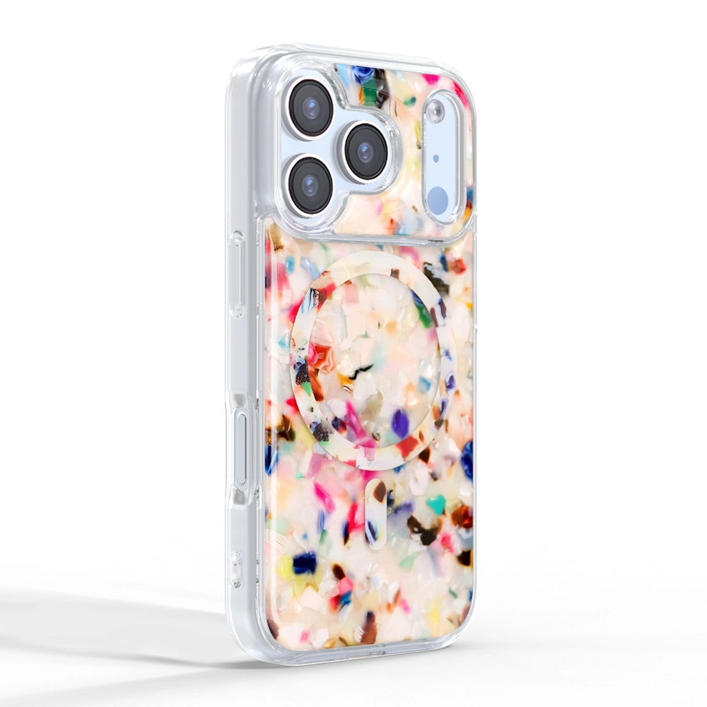 Stylish 1.5M Anti Shock Rainbow Confetti Tortoise Shell Phone Case ODM/OEM Factory aikusu-for iphone-aikusu 1