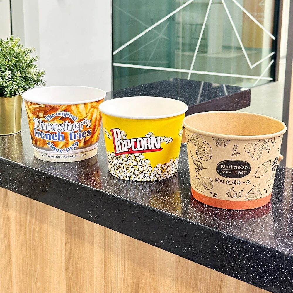 Paper Bucket for Fried Chicken 1 Piece - - Leabonpack 2