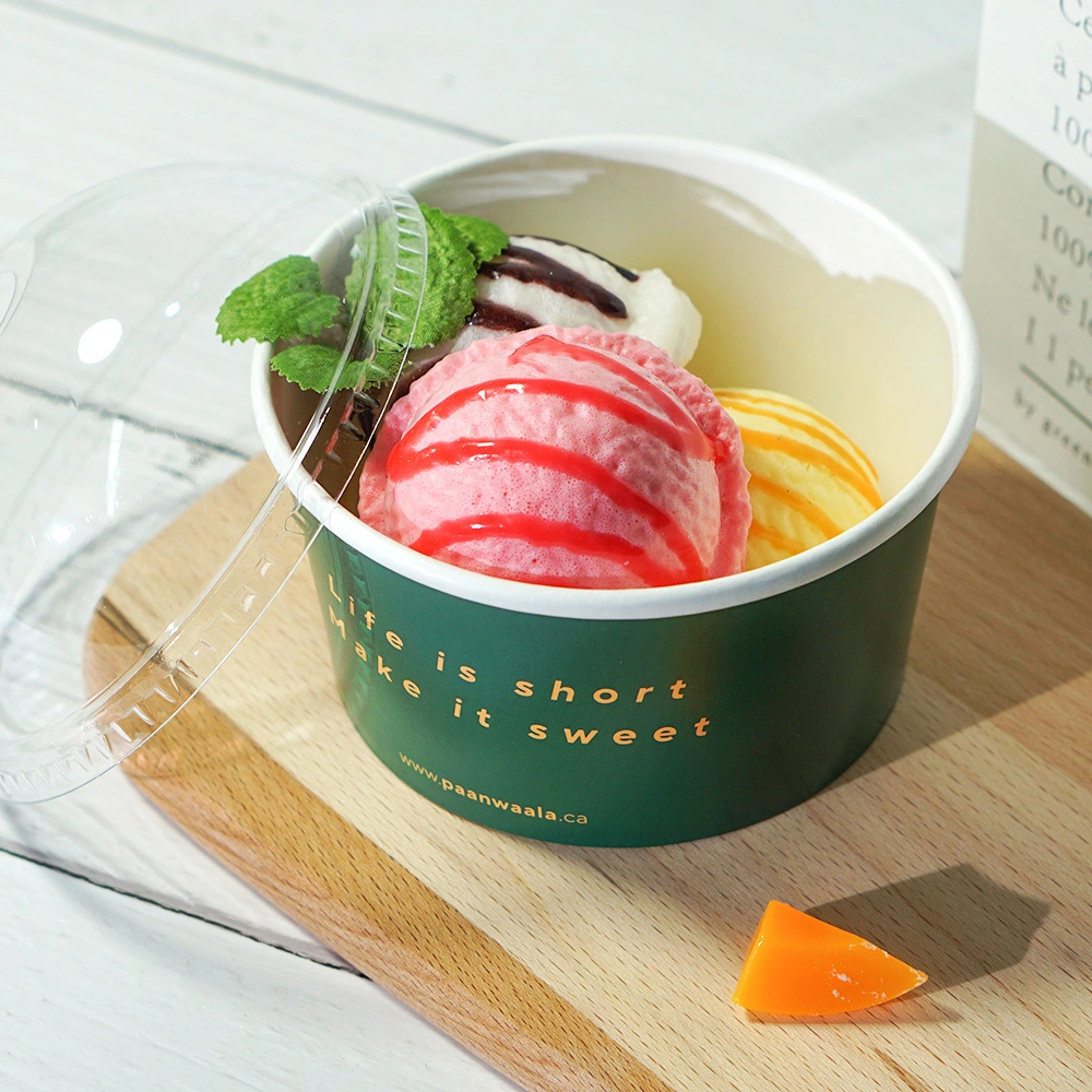 Biodegradable Ice Cream Tubs with Lids PSB519factory 3