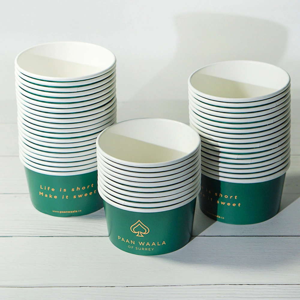 Biodegradable Ice Cream Tubs with Lids PSB519factory 5