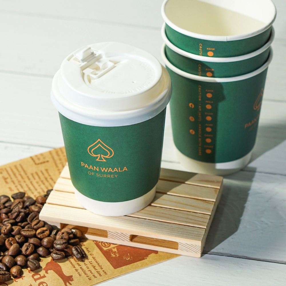 Leabonpack Paper Coffee Cups and Lids 1 PieceSuppliers 4